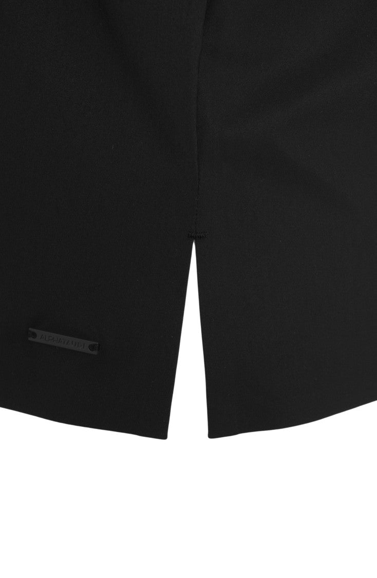 Alpha Tauri Black T-Shirt With Embossed Logo And Modern Silhouette