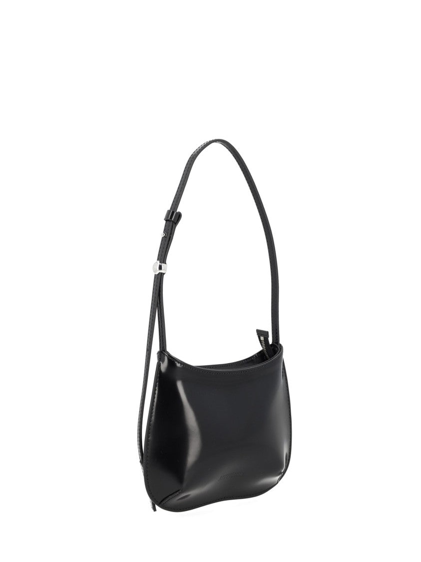 Jacquemus Black Adjustable Strap Leather Shoulder Bag