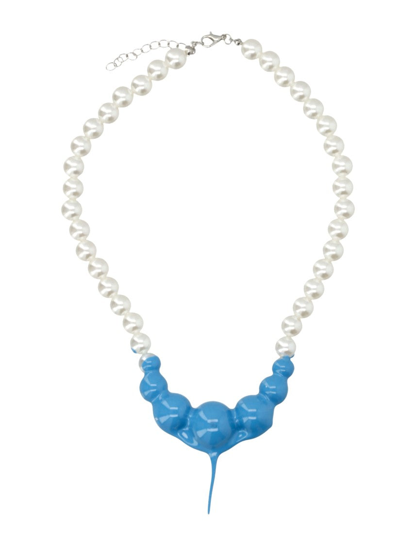 Ottolinger Dipped Blue Resin Pearl Necklace