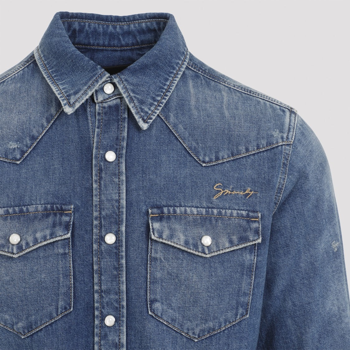 Givenchy Blue Cotton Shirt