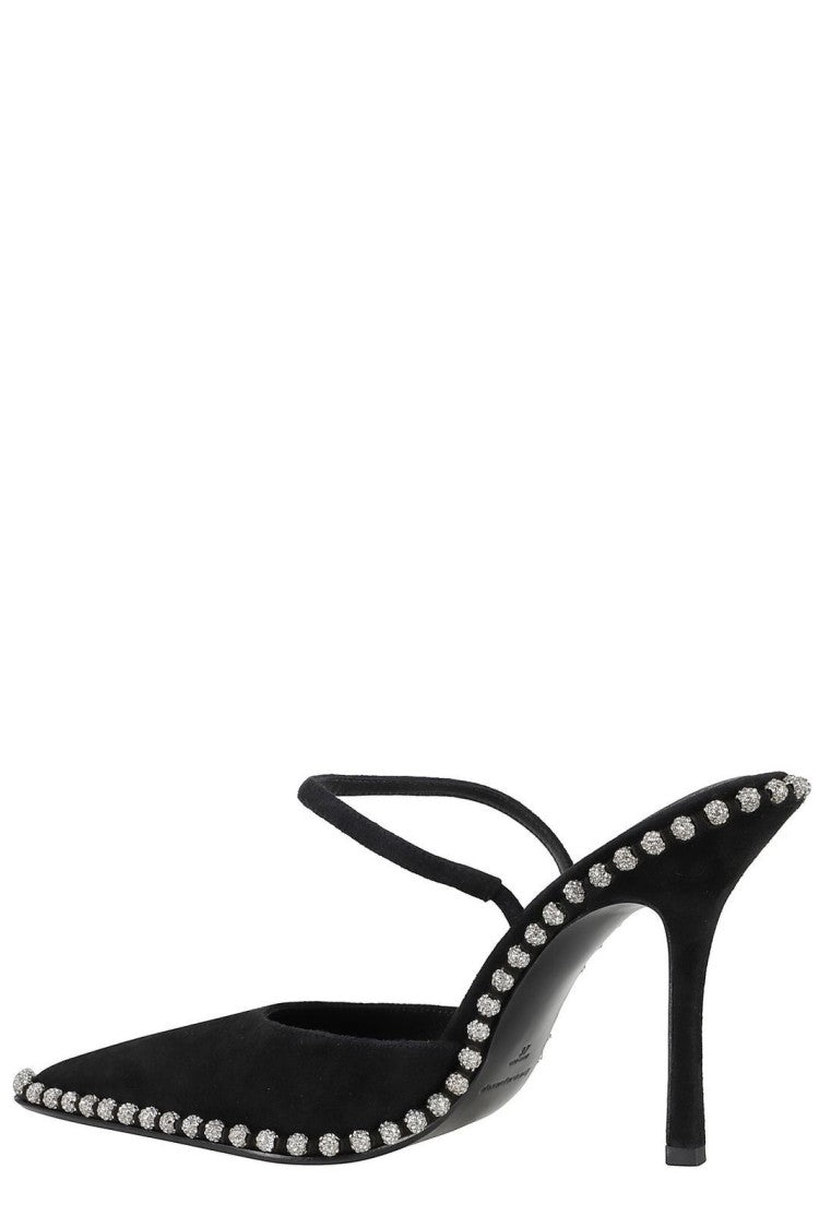 Alexander Wang 105Mm Heel Black Slingback Pump With Pointed Toe