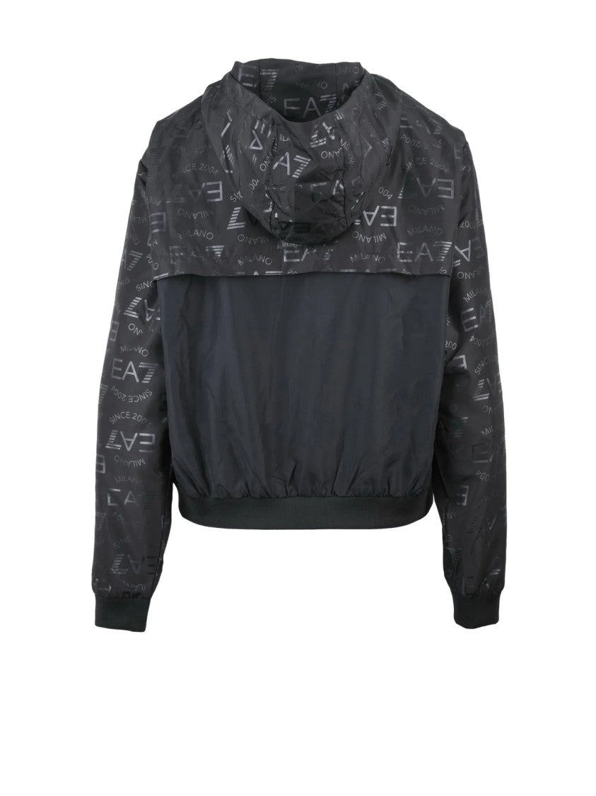 Ea7 Emporio Armani Black Polyester Women's Jacket