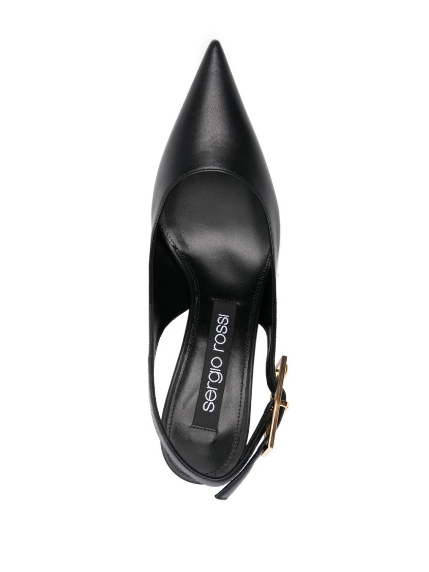 Sergio Rossi Pointed Toe Slingback Shoes