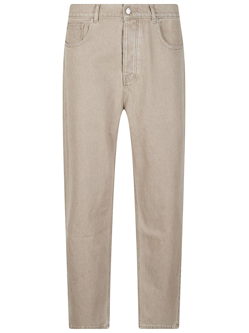 Drôle De Monsieur Washed Straight-Leg Cotton Jeans