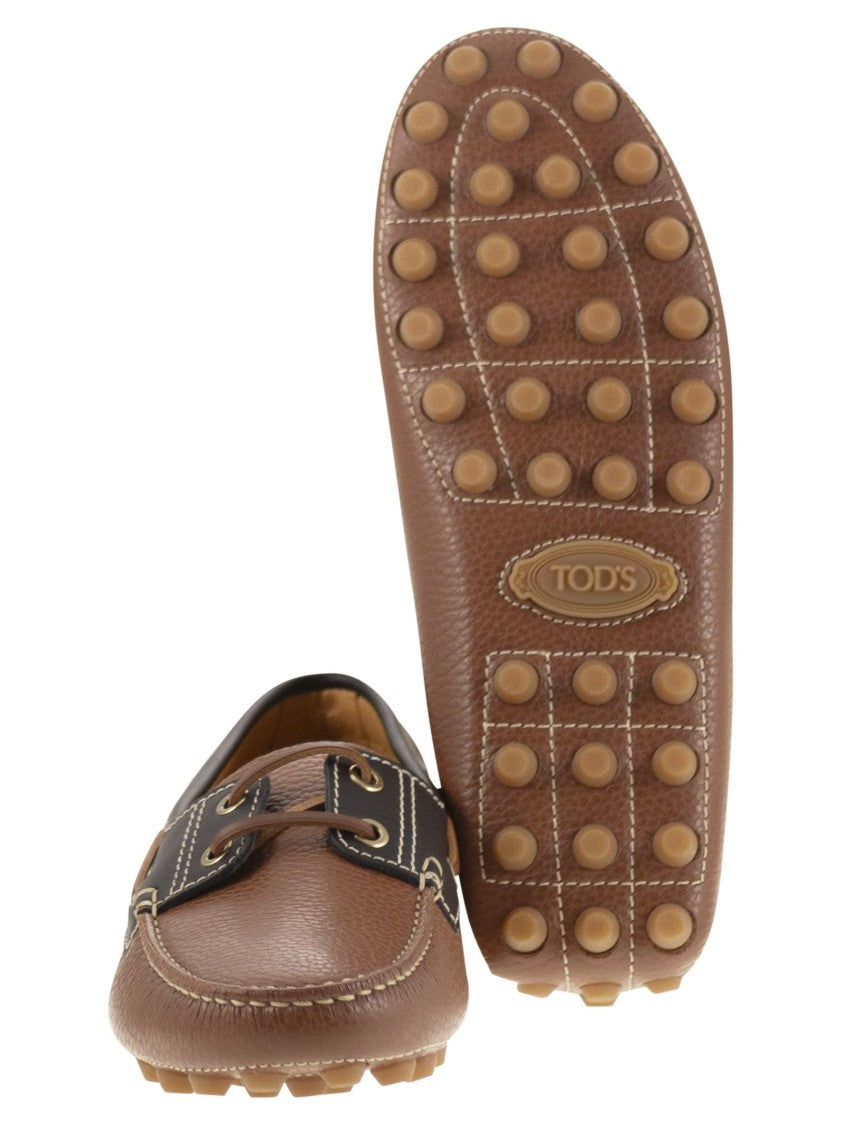 Tod's Leather Boat Bubble Grommet