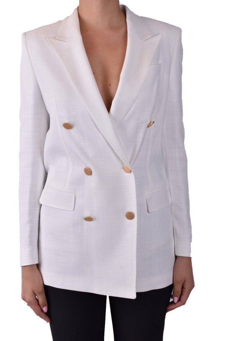 Tagliatore White Tailored Blazer