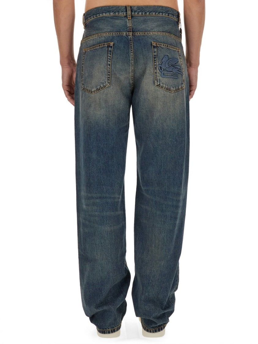 Etro Faded Wash Denim Jeans