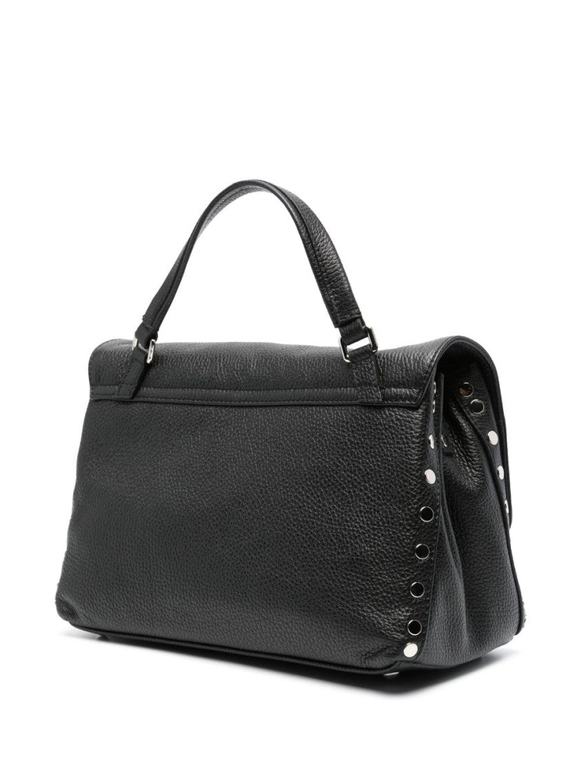 Zanellato Hammered Leather Small Tote With Twist-Lock Closure
