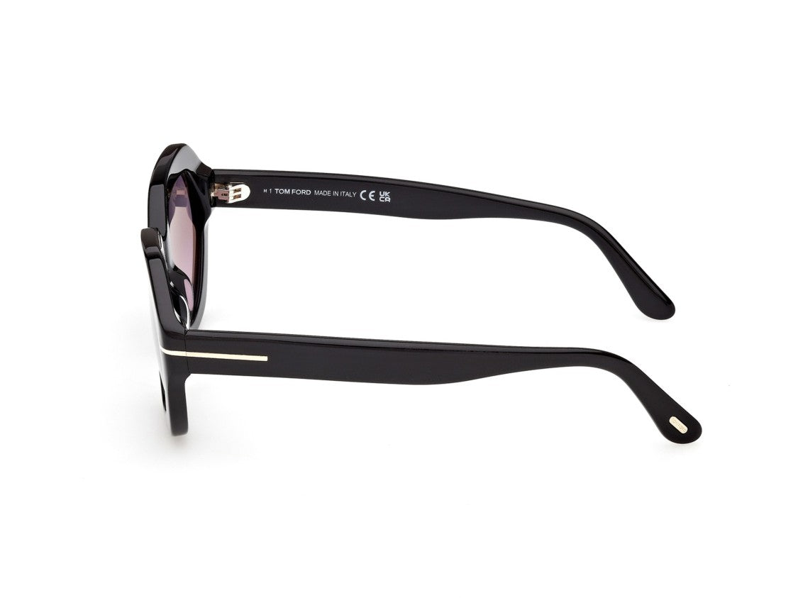Tom Ford Ft1341 Gradient Lens Translucent Acetate Oversized Geometric Sunglasses