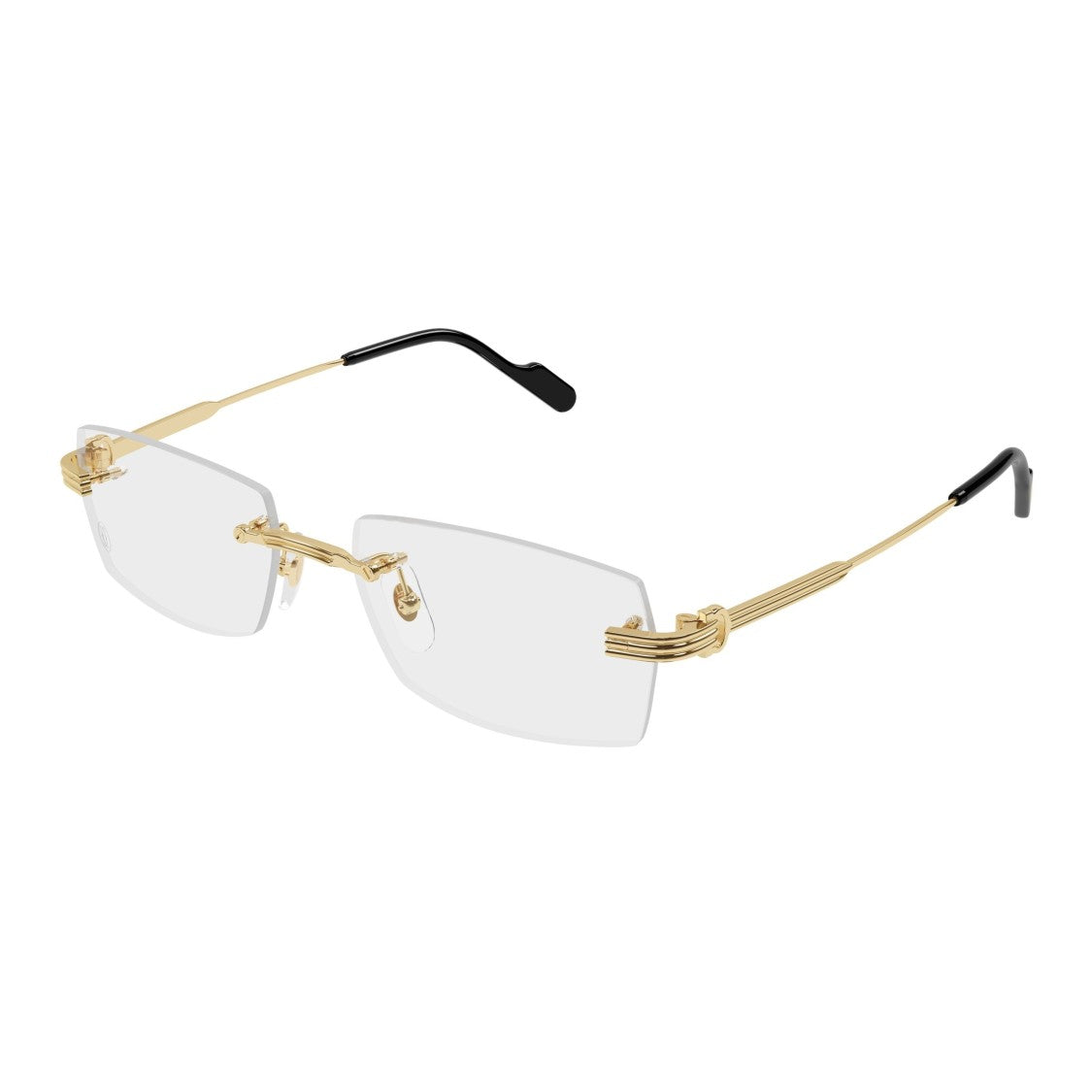 Cartier Ct0578o Rimless Rectangular Eyeglasses