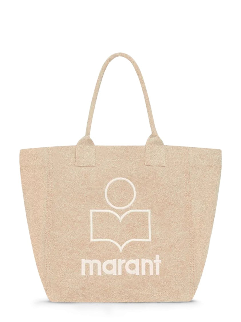 Isabel Marant Small Yenky-Gf Textured Cotton Trapezoidal Tote Bag