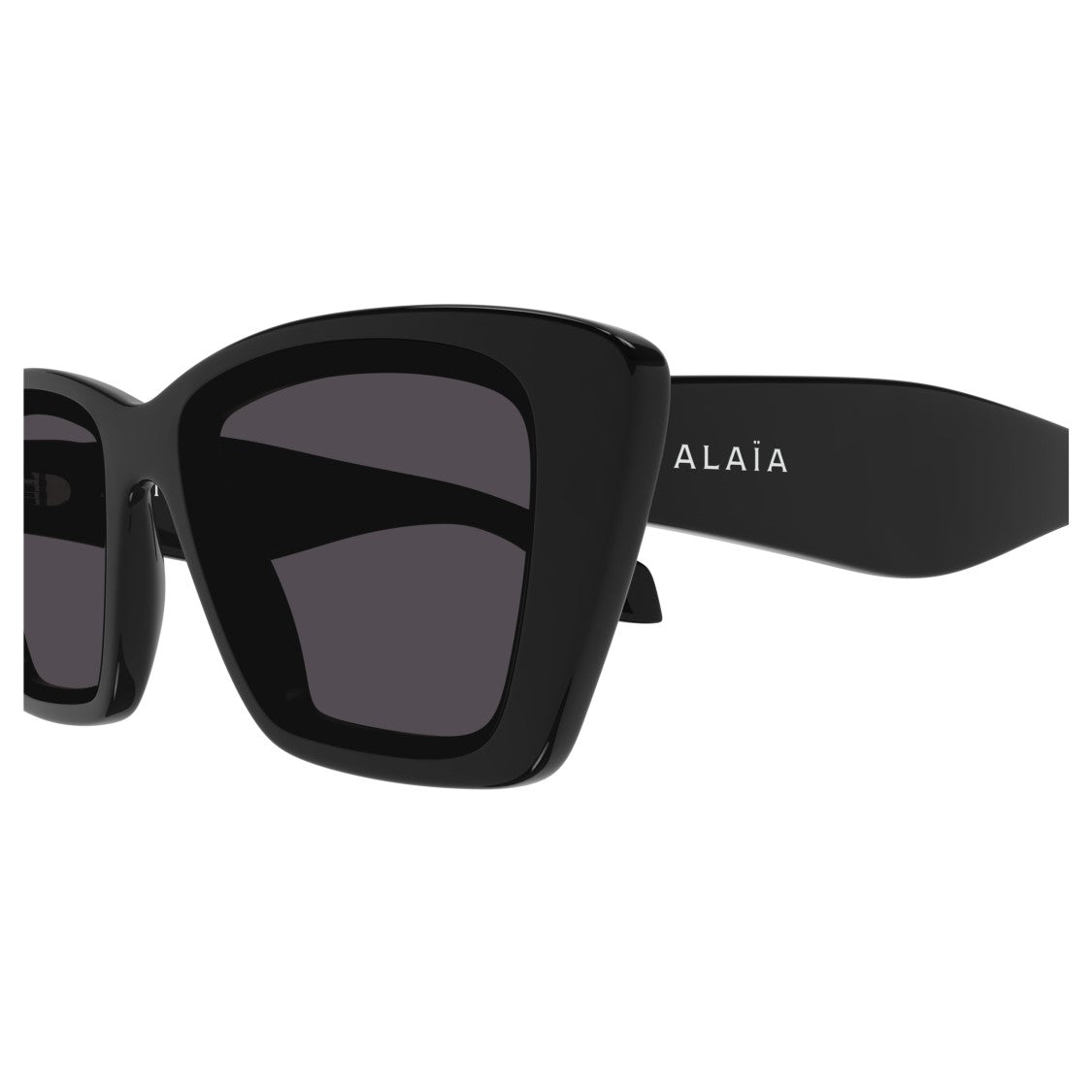 Azzedine Alaïa Aa0070s Oversized Square Frame Sunglasses In Glossy Black