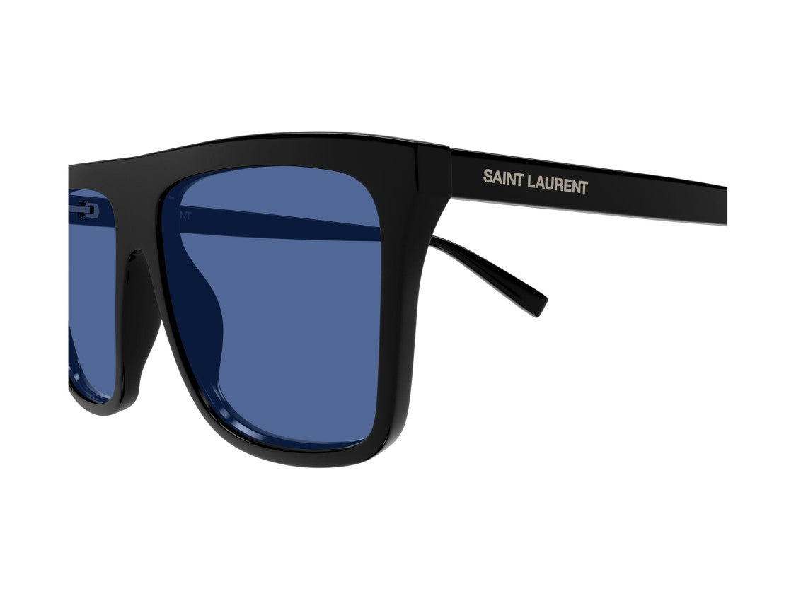 Saint Laurent Blue Sl 904 Oversized Square Sunglasses