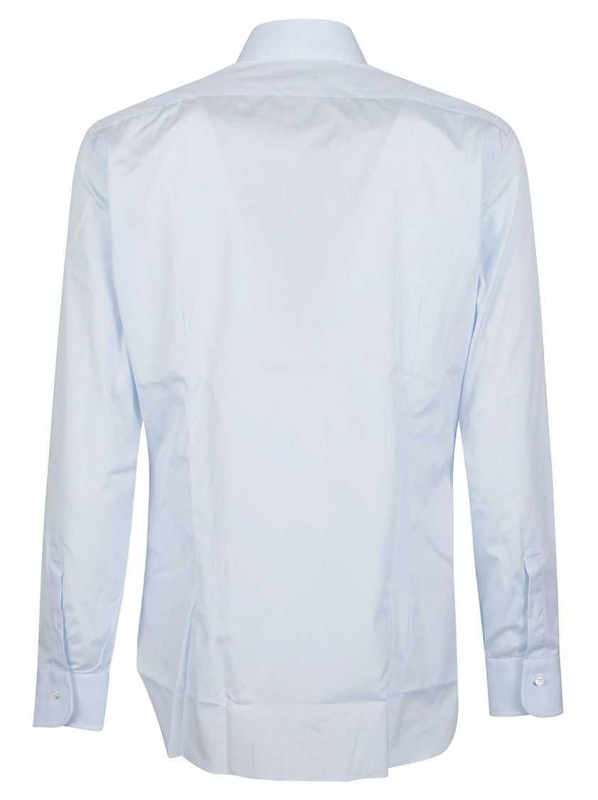 Barba Napoli Tailored White Long-Sleeve Shirt