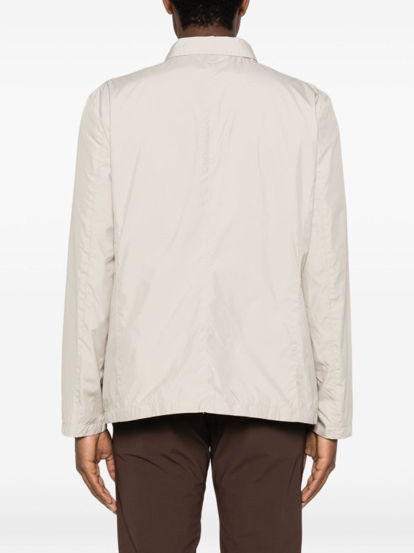 Hèskimo Minimalist Button-Up Logo Overshirt