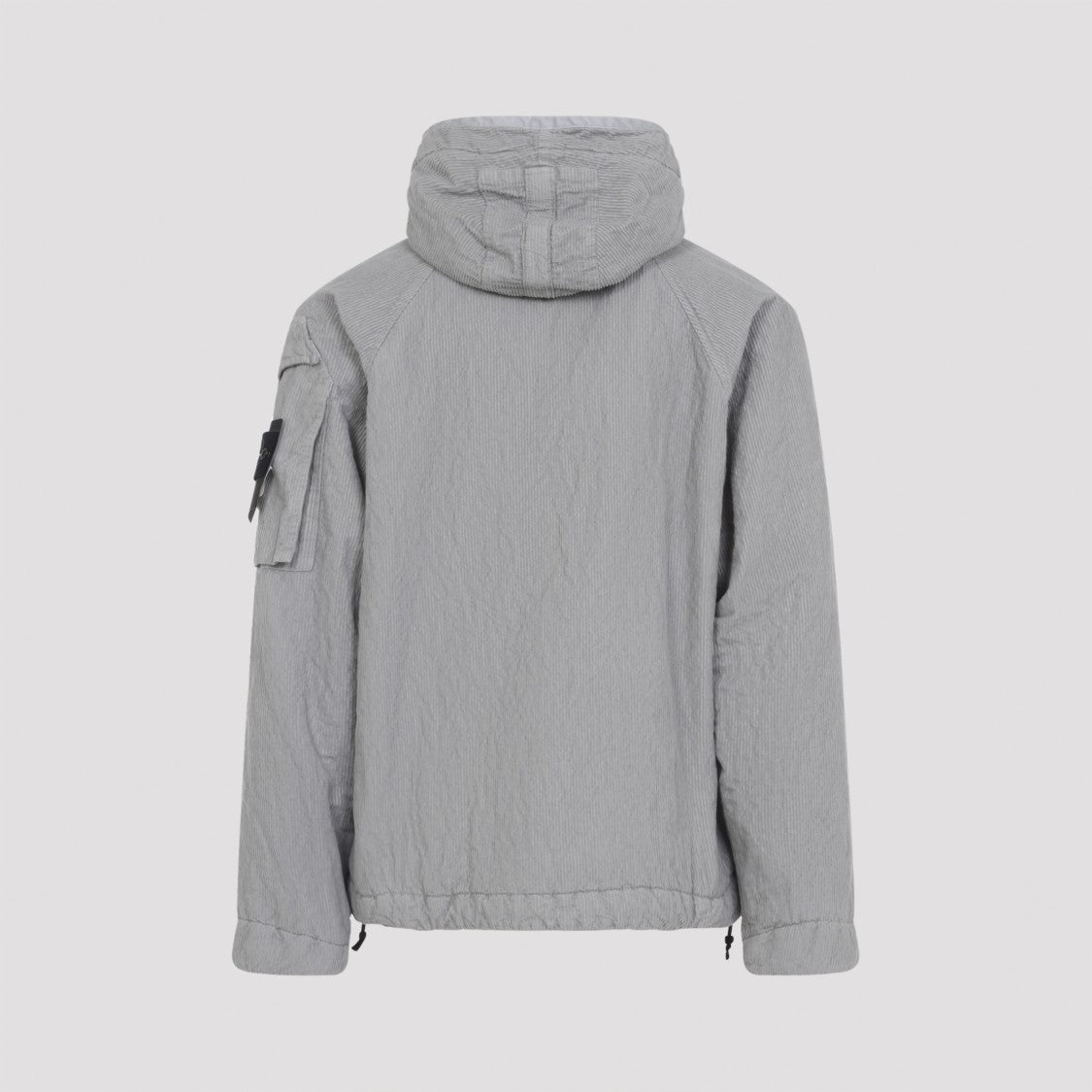 Stone Island Lightweight Grey Jacket With Textured Fabric