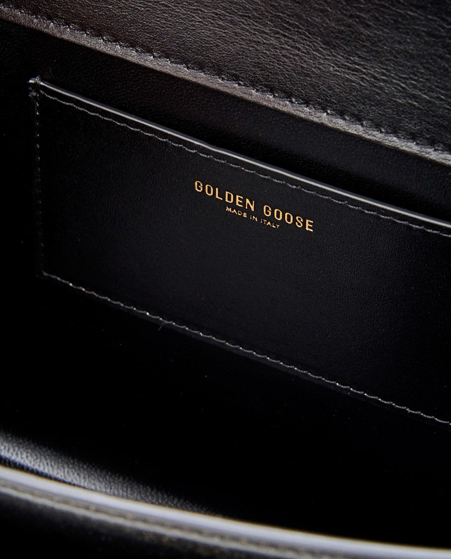 Golden Goose Black Venezia Cowhide Leather Handbag