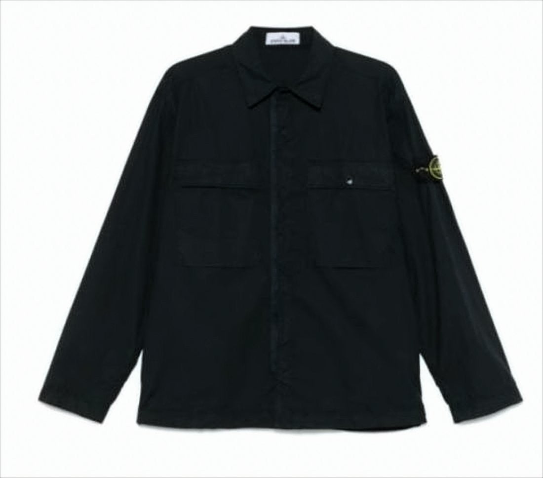 Stone Island Long-Sleeve Shirt With Concealed Placket