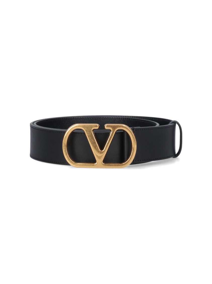 Valentino Garavani "Vlogo Signature" Belt – Black