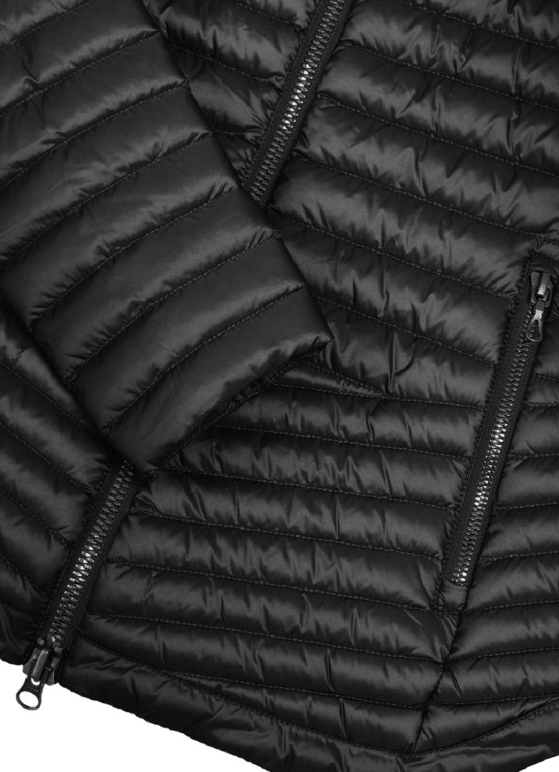 Colmar Iridescent Down-Padded Jacket Diagonal Quilting Zip