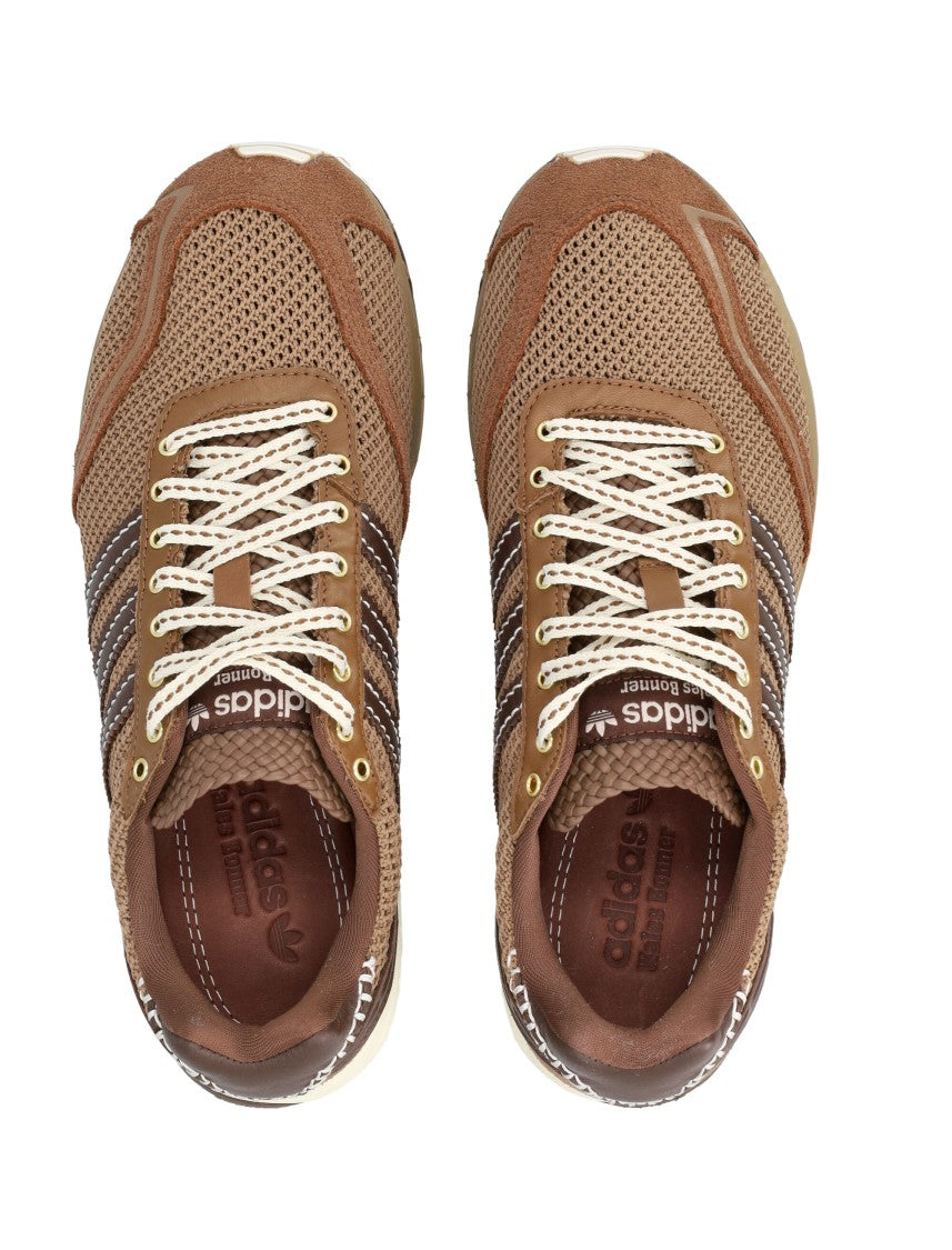 Adidas By Wales Bonner Adizero Adios Leather Mesh Sneakers