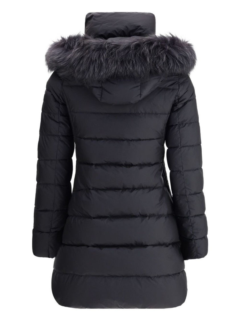 Tatras Quilted Down Coat With Detachable Fur-Trimmed Hood