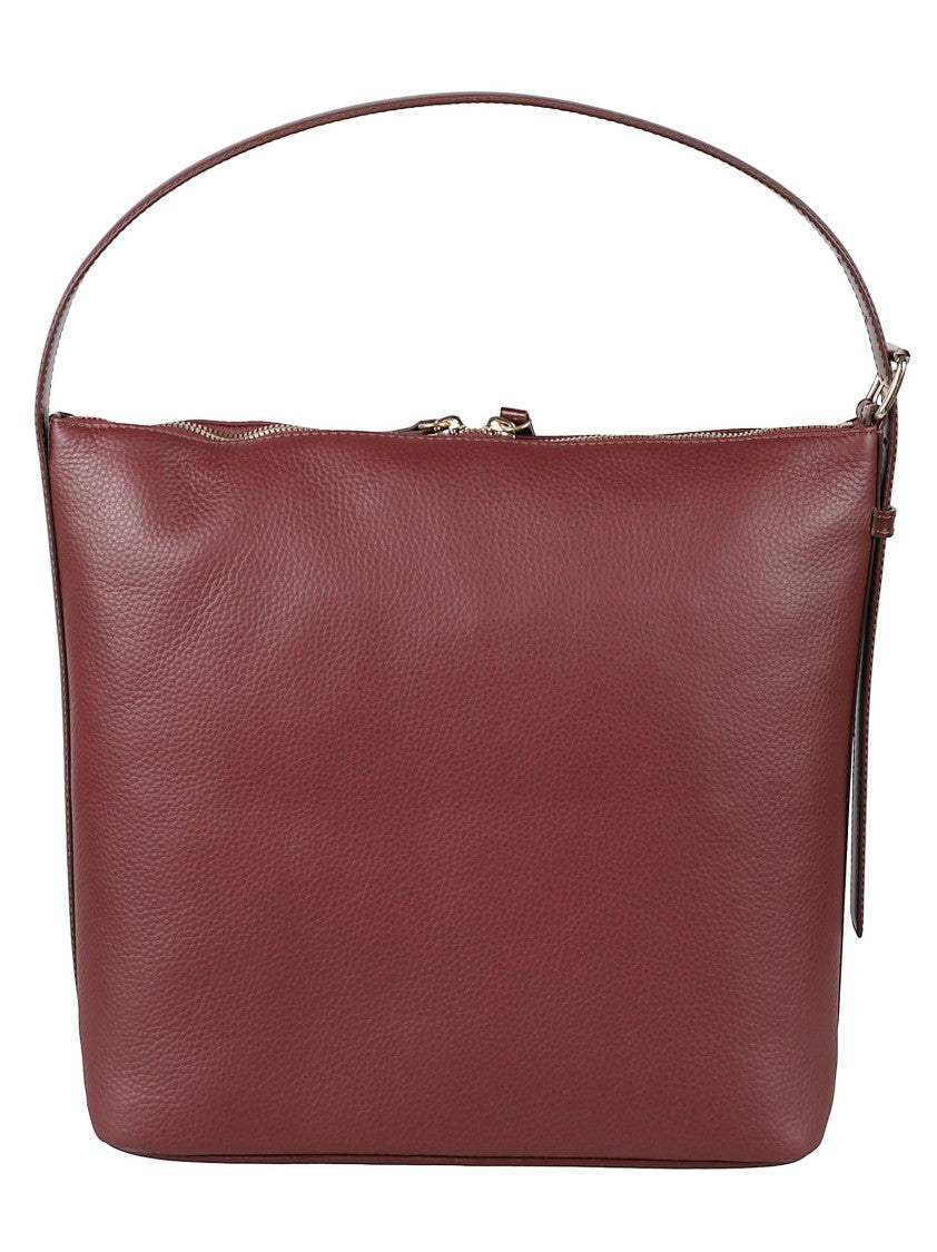 A.P.C. Textured Leather Square Shoulder Bag With Adjustable Strap