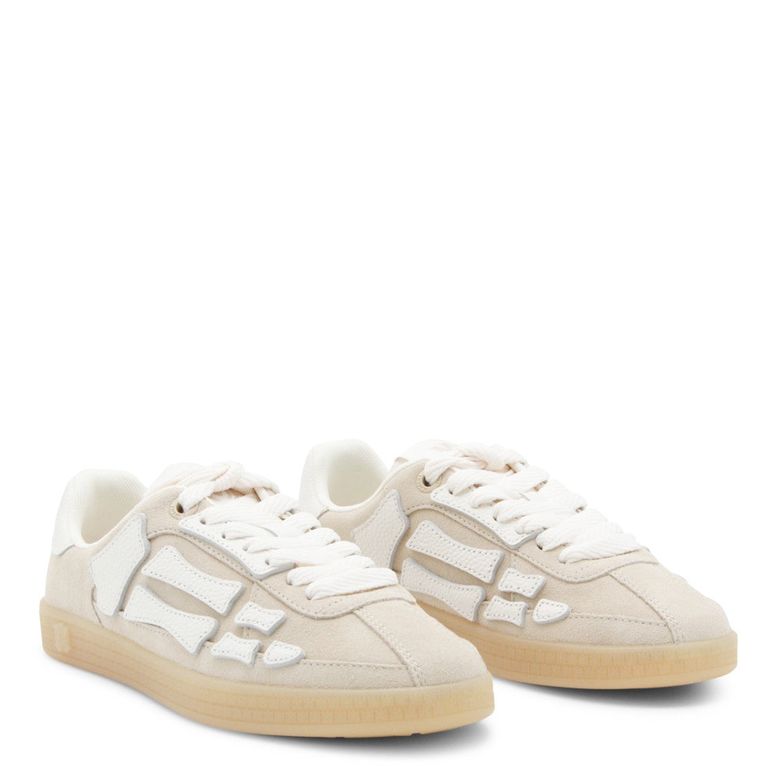 Amiri Beige Leather Sneakers