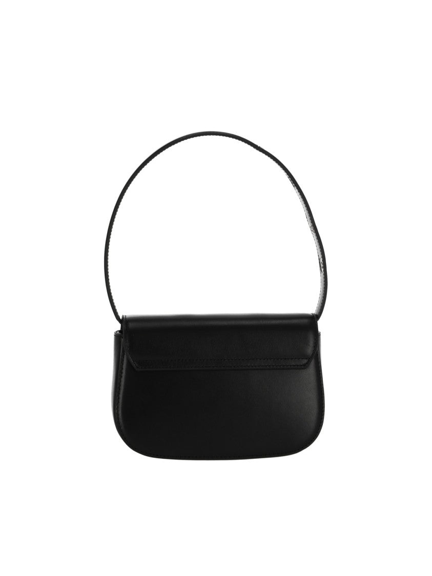 Diesel Black 1Dr Oval Logo Shoulder Bag