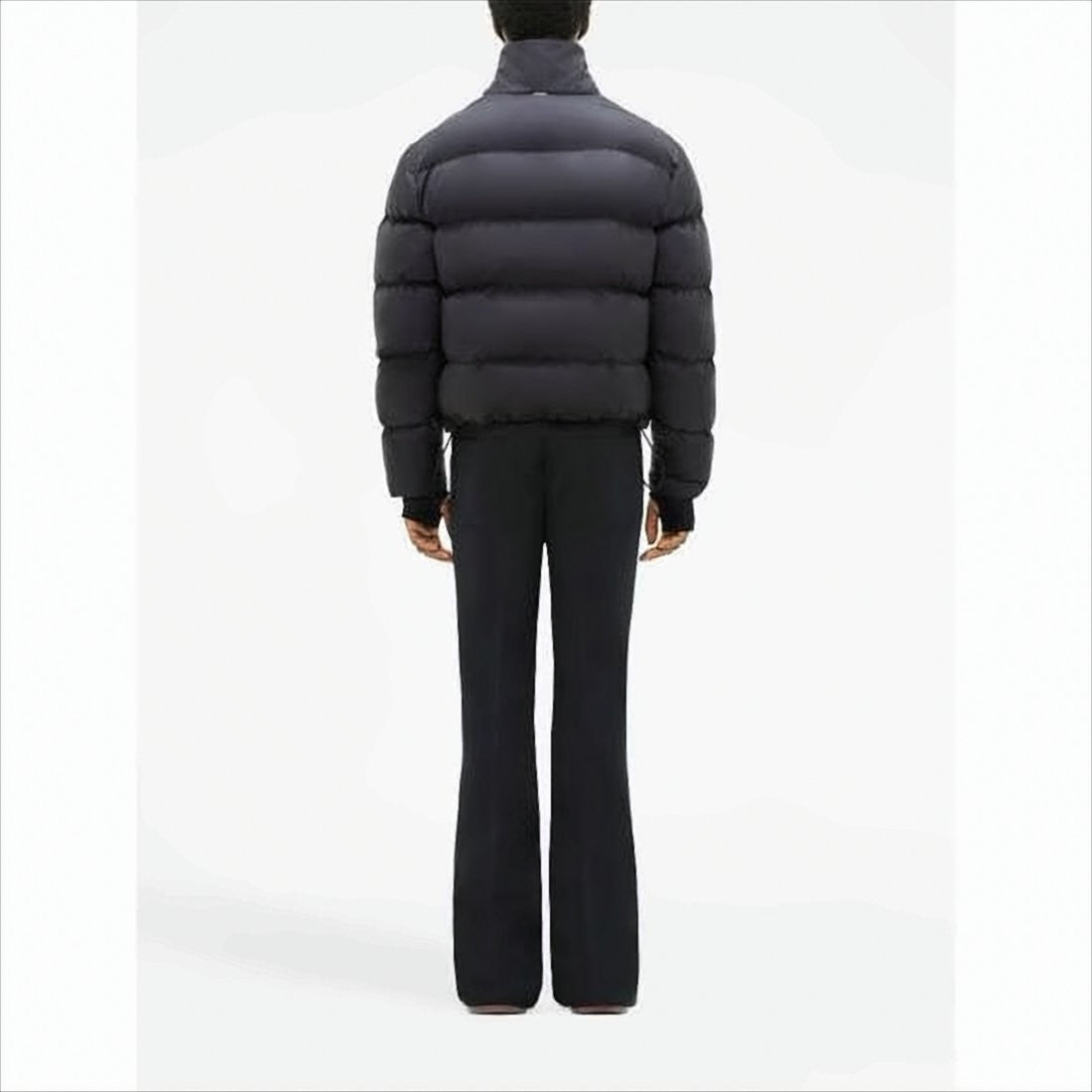 Courrèges Quilted Down Coat With High Collar
