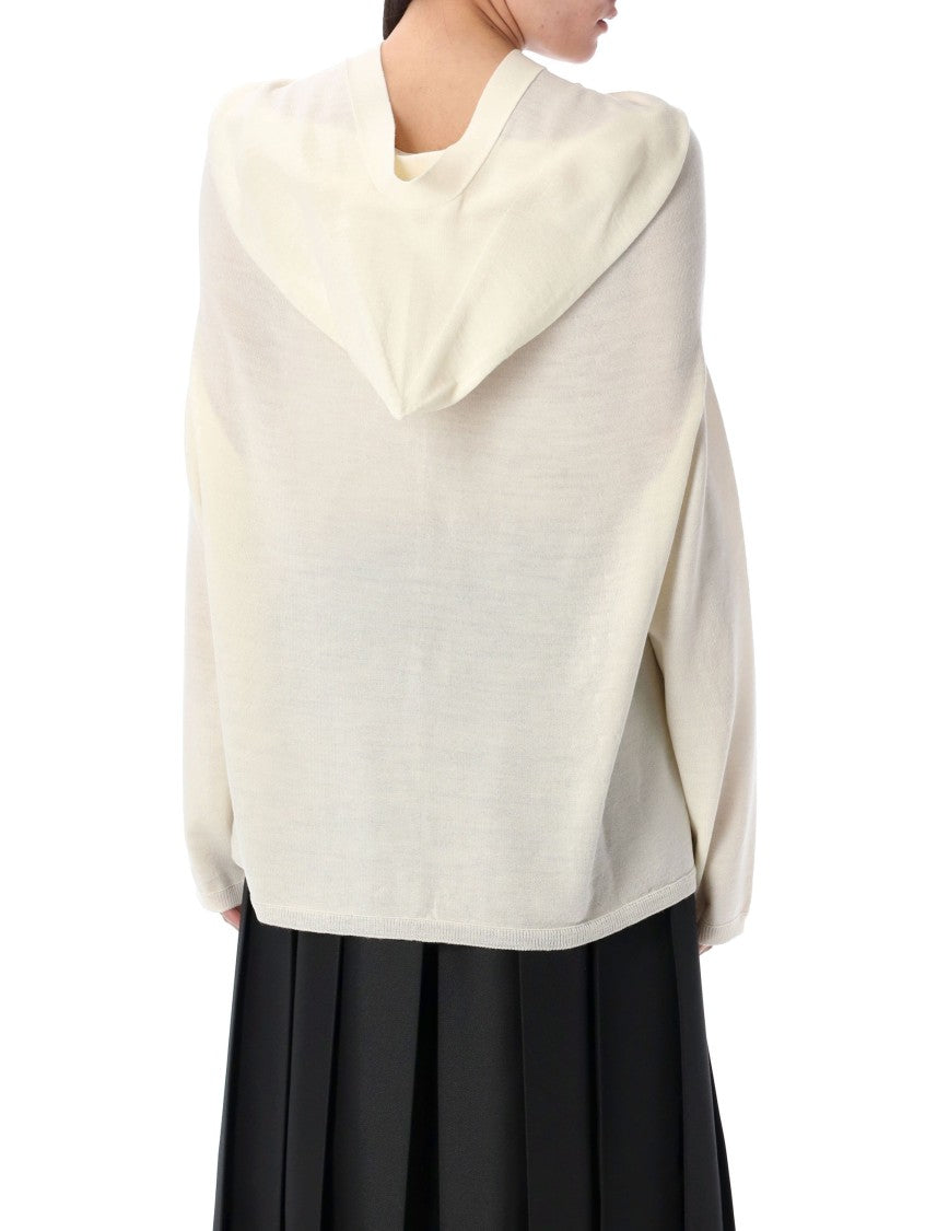 Comme Des Garçons Lightweight Semi-Sheer Hooded Cardigan