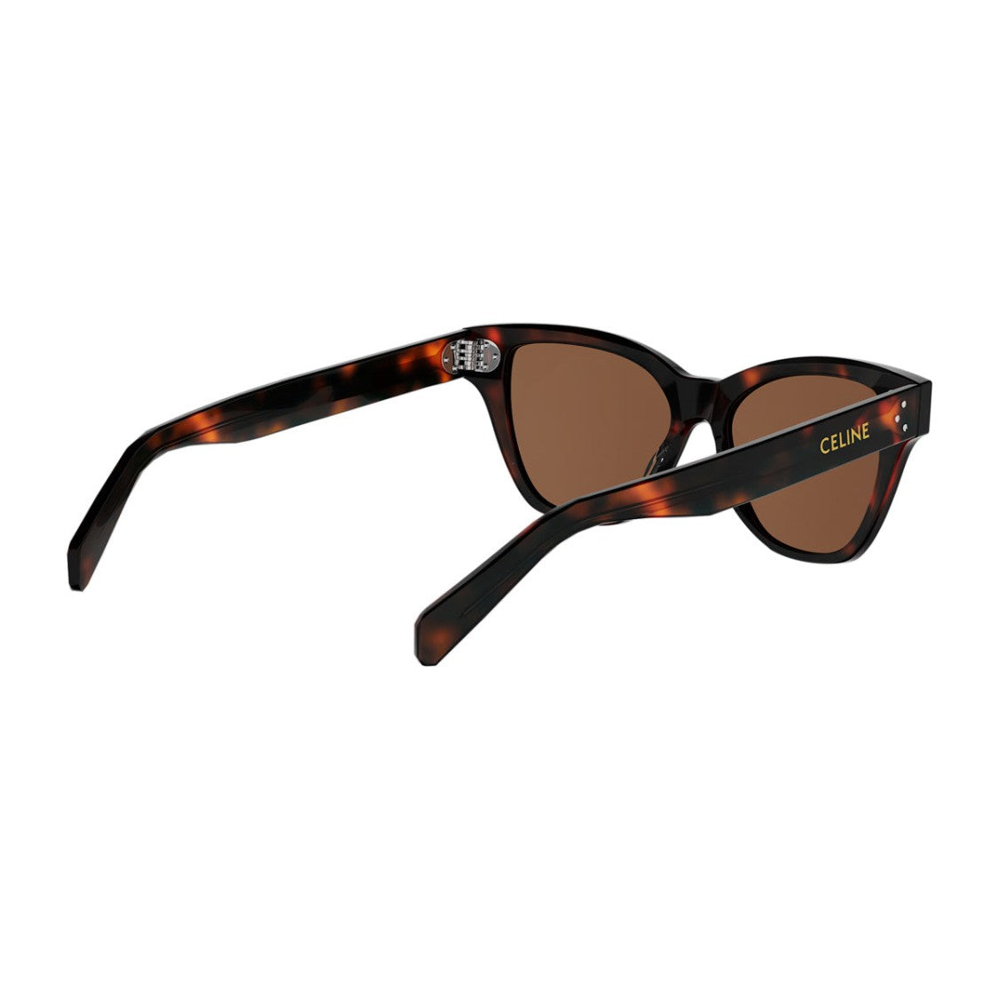 Celine Havana 3 Dots Recycled Acetate Rectangular Sunglasses