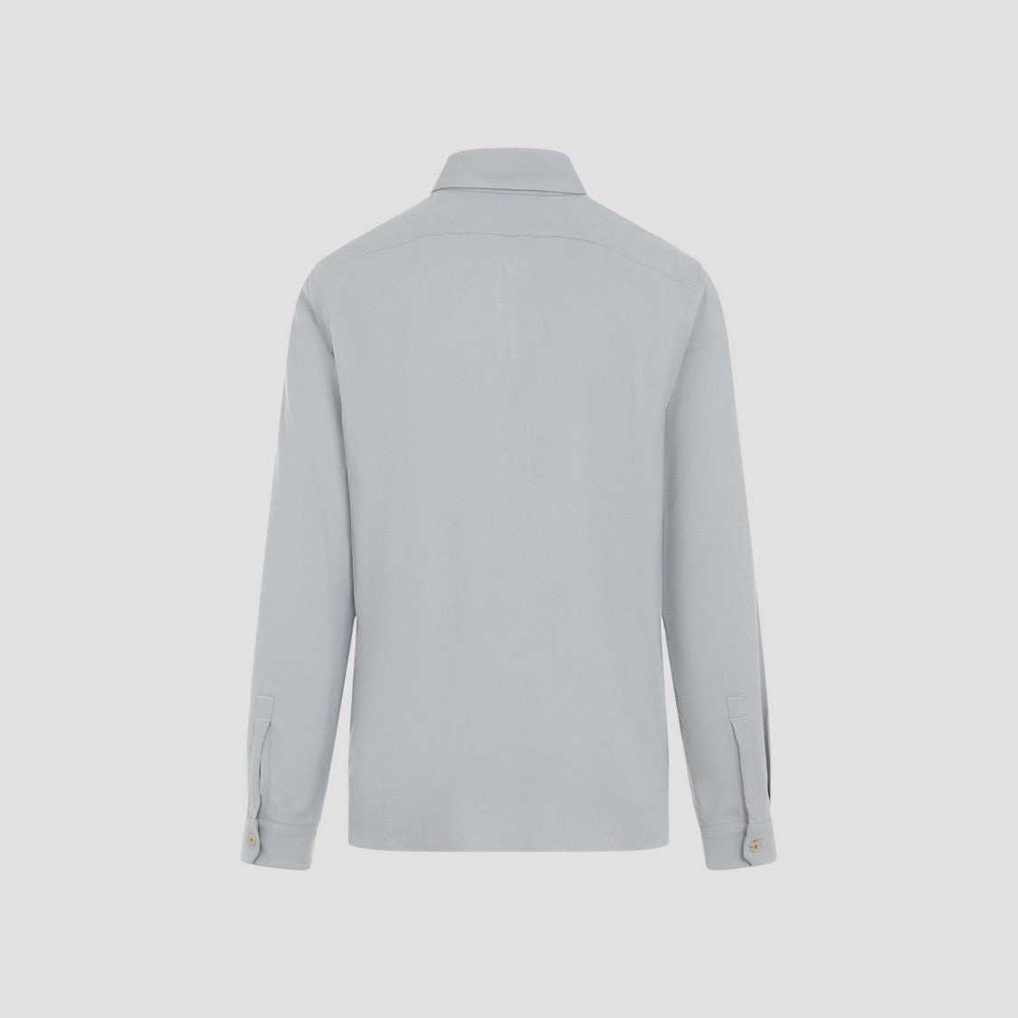 Rick Owens Work Light Blue Cotton Shirt