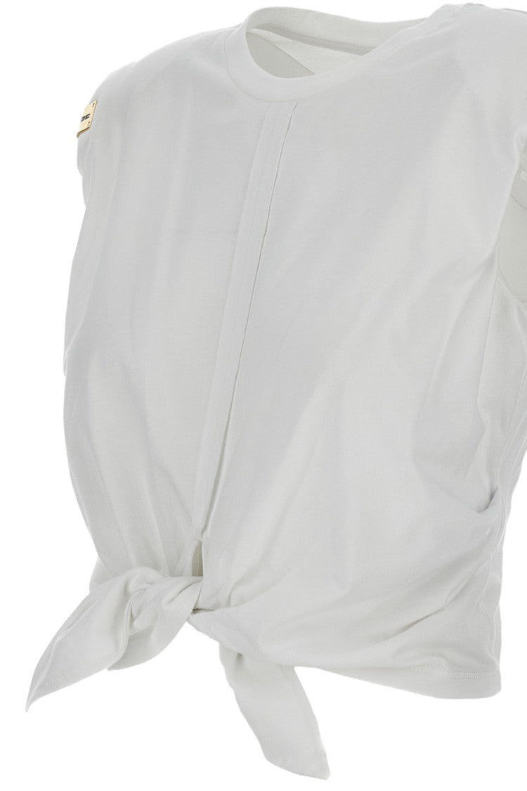 Elisabetta Franchi Cotton Oversized Tie-Waist T-Shirt