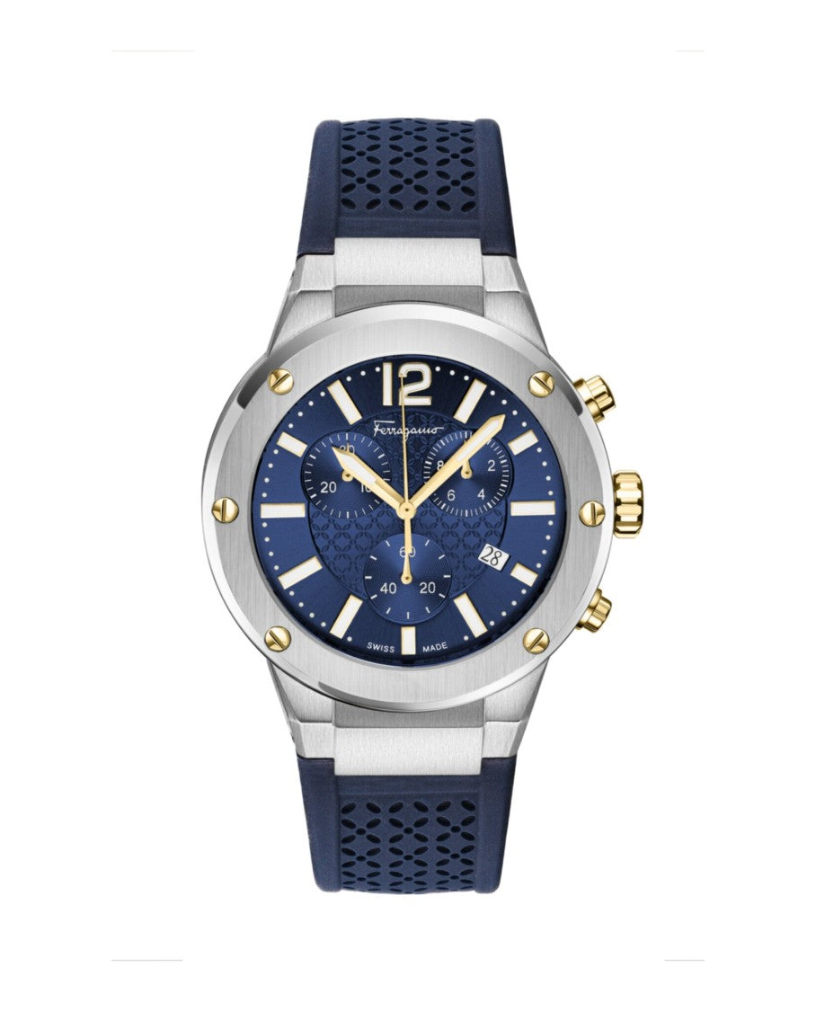 Ferragamo F-80 Chrono Silicone Watch