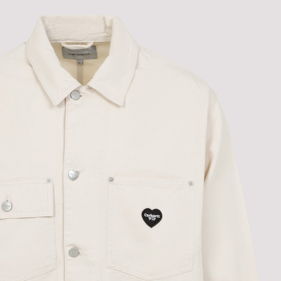 Carhartt Wip Cotton Jacket With Front Pockets And Heart Logo