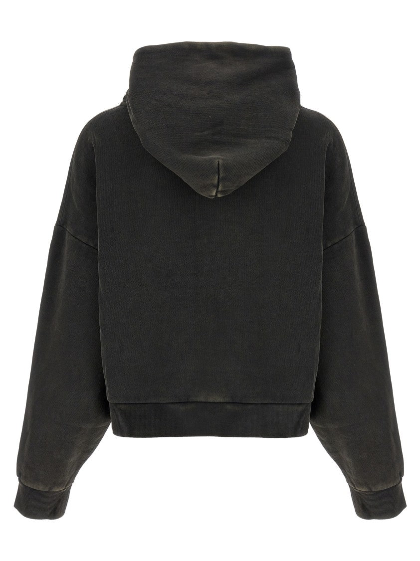 Entire Studios Faded Cotton Hoodie With Relaxed Fit And Kangaroo Pocket