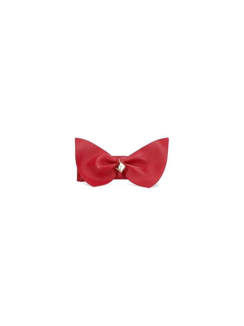 Ferragamo Bow Hair Clip – Red