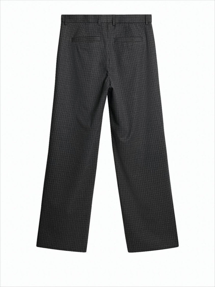 J Lindeberg Tailored Suit Pants With Subtle Checkered Pattern
