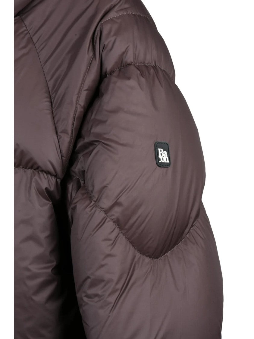 Bacon Brown Polyamide Owl Down Jacket