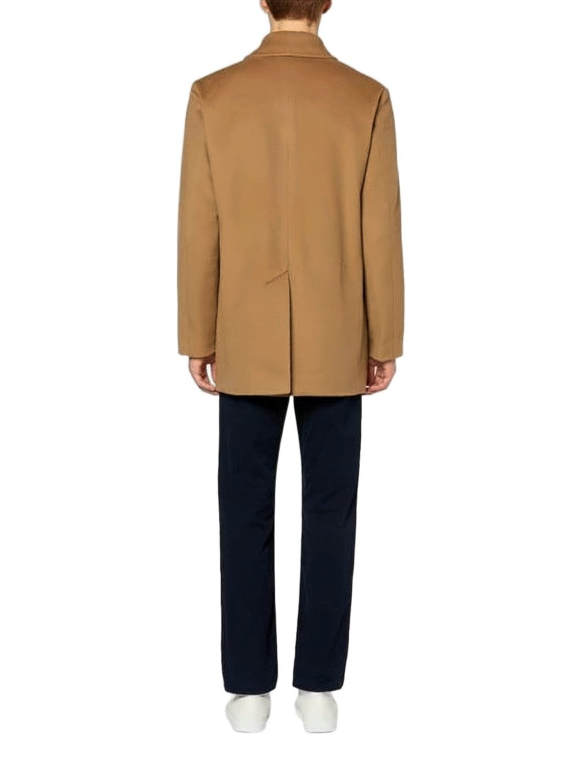 Mackintosh Double-Breasted Cape Coat With Wide Collar