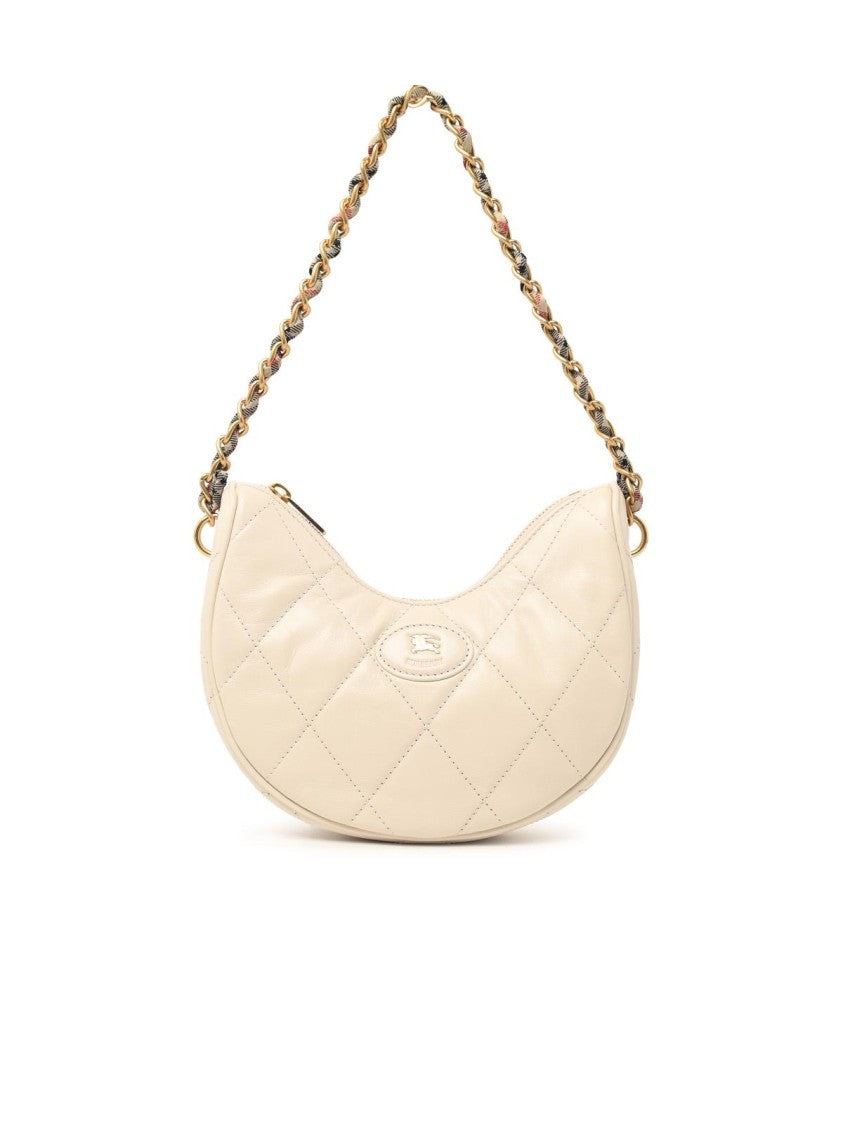 Burberry 'Horseshoe' Cream Leather Bag