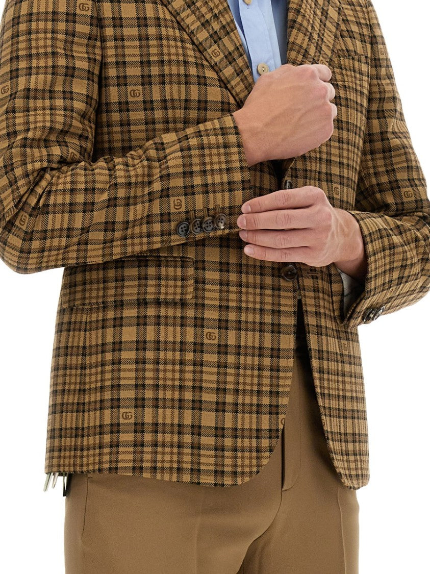 Gucci Tailored Jacket With Double G Monogram