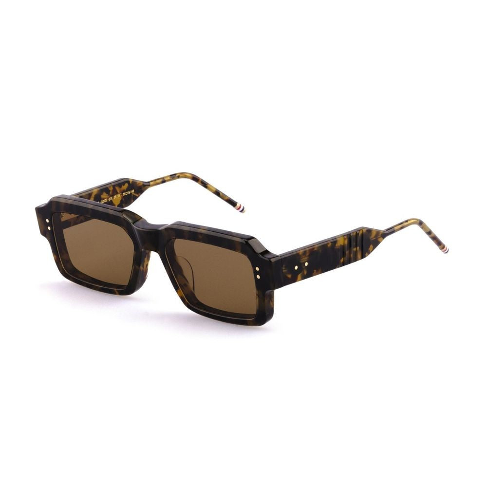 Thom Browne Ues924a - G0002 Rectangular Brown Havana Sunglasses
