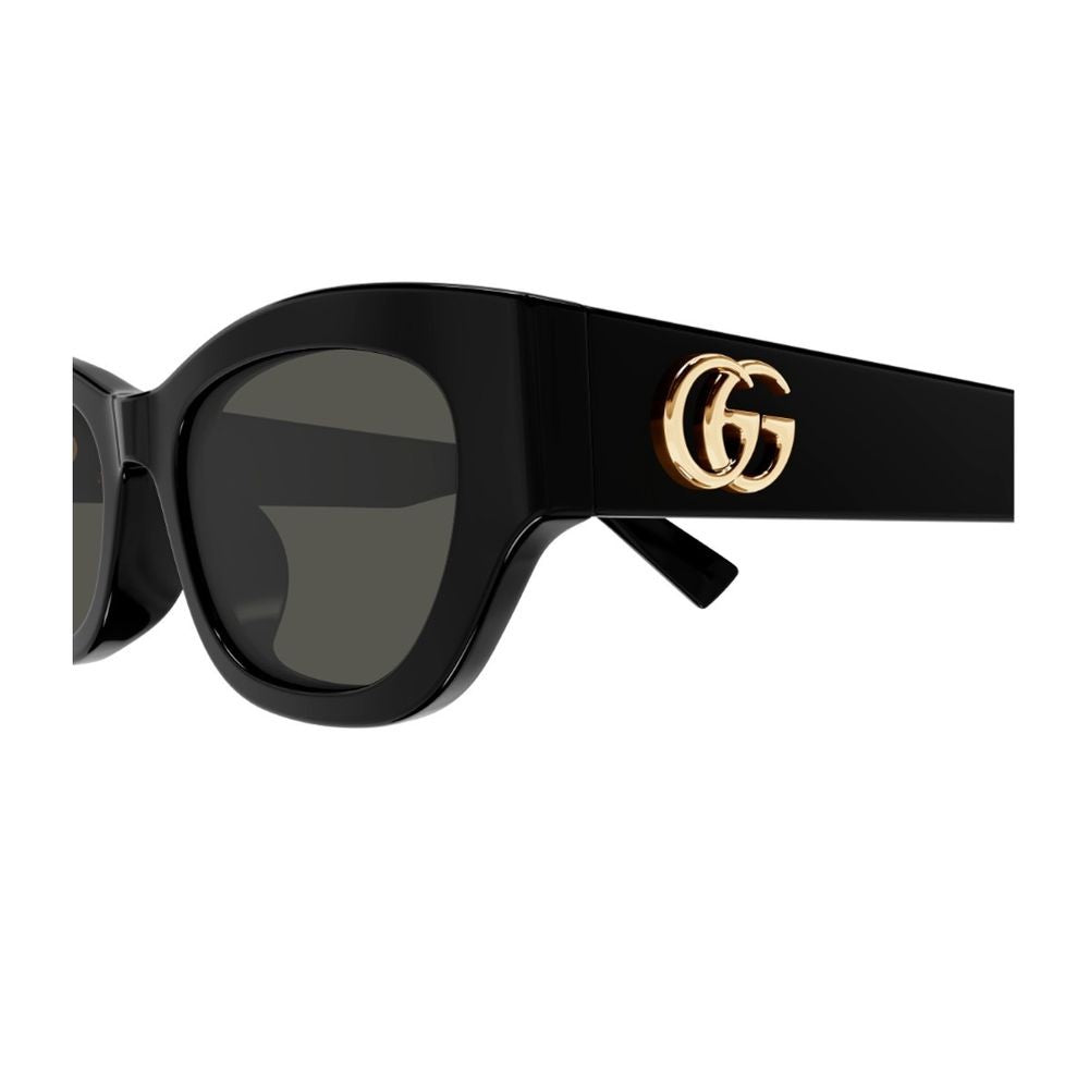 Gucci Gg1954sa Emblem Line Glossy Black Acetate Sunglasses