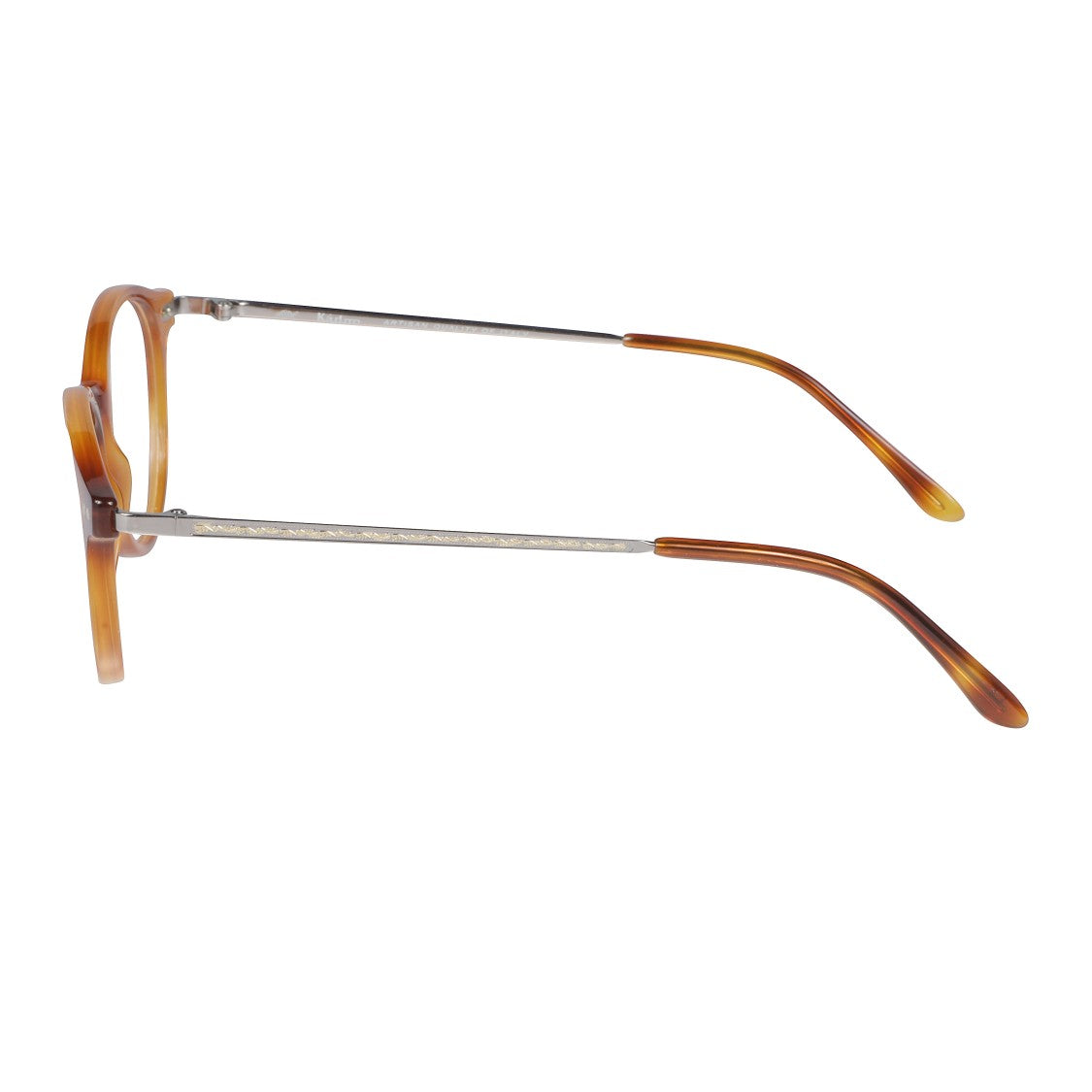 Kador Dylan Amber-Brown Gradient Rounded Frame Eyeglasses