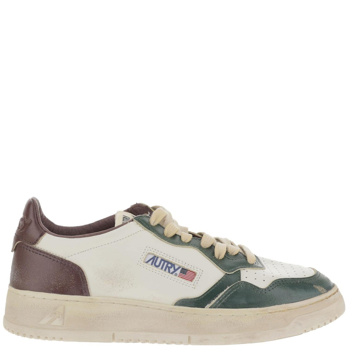 Autry Colorblock Leather Low-Top Sneakers With Logo Detailing