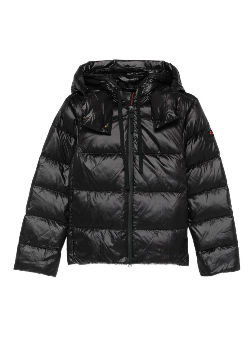 Peuterey Tailored Black Coat With Structured Collar