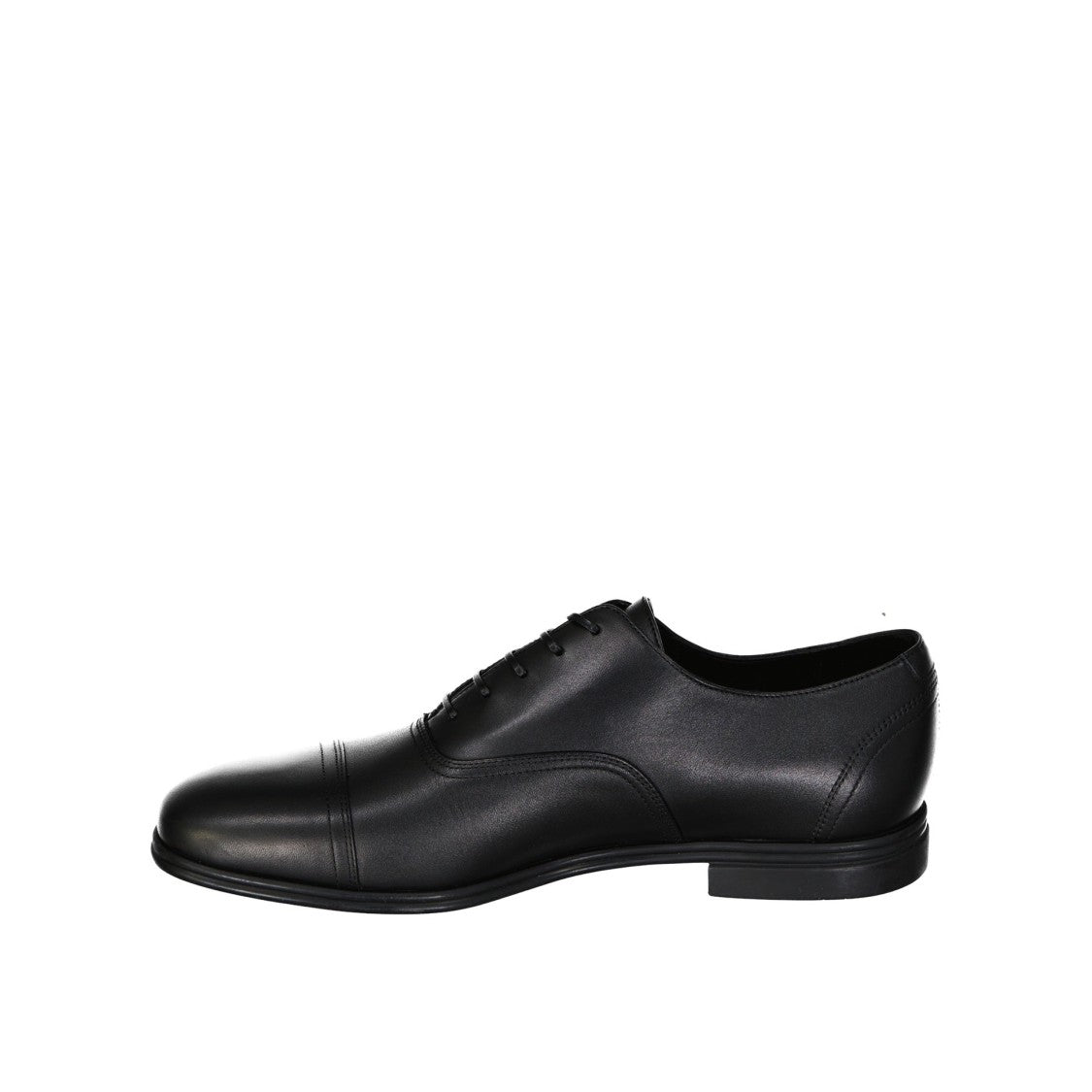 Salvatore Ferragamo Spice Leather Lace-Up Shoes With Polished Finish And Comfort Branded Insole