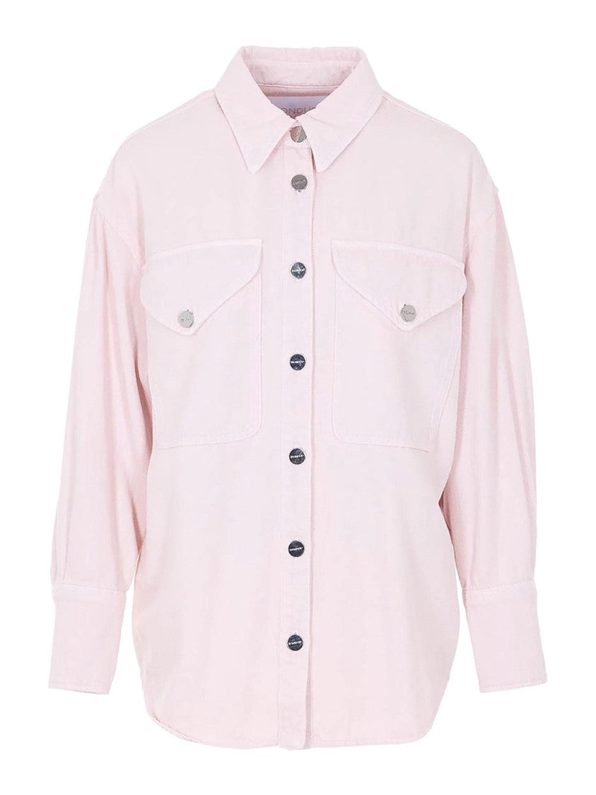 Dondup Pink Cotton Casual Overshirt
